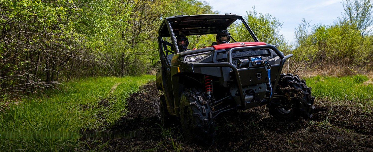 2027 Polaris® RANGER XP 1000 Mud Edition 3 Seat Onyx Black with Red Accent