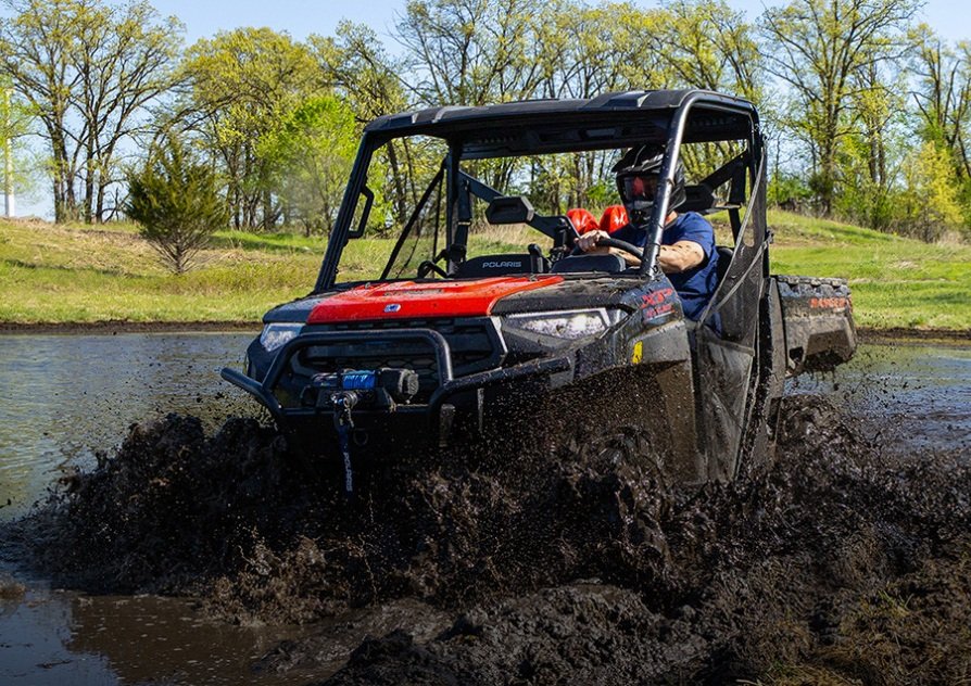 2027 Polaris® RANGER XP 1000 Mud Edition 3 Seat Onyx Black with Red Accent