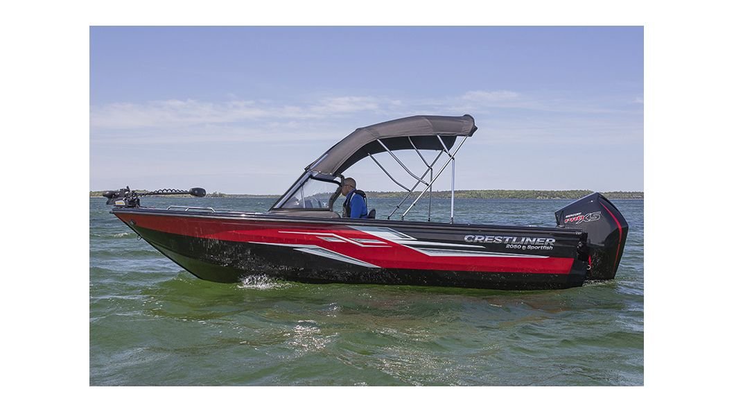 Crestliner 1950 SPORTFISH White base True Blue accent