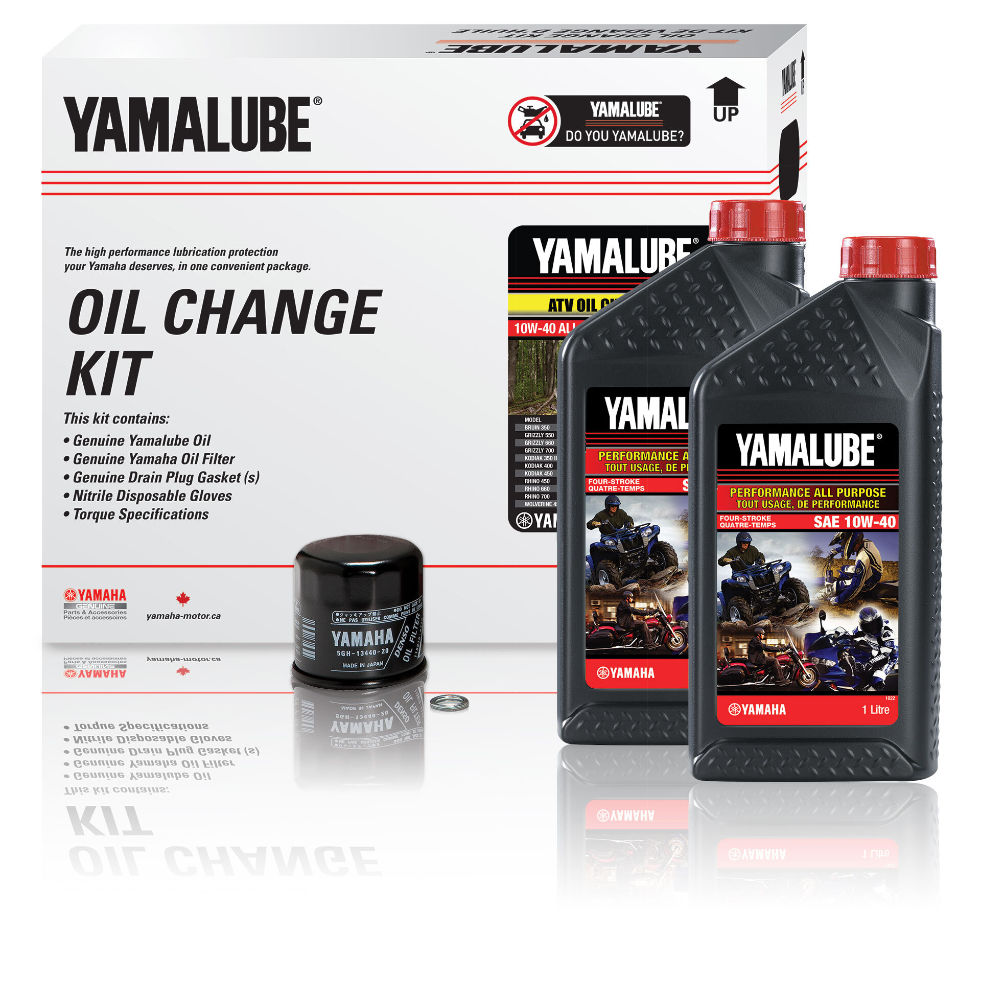 Yamalube® 20W 50 All Performance Oil Change Kit SSV (4 L)