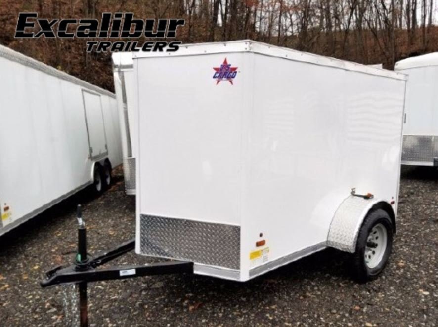 2022 Excalibur 5X8 V Nose Enclosed Cargo Trailer w/Barn Door