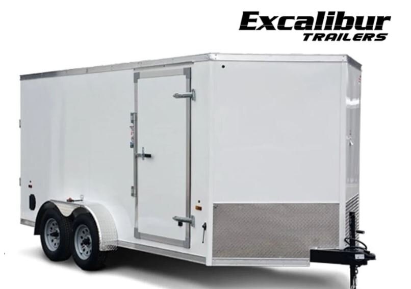 2022 Excalibur 7X14 V Nose Enclosed Cargo Trailer w/Ramp
