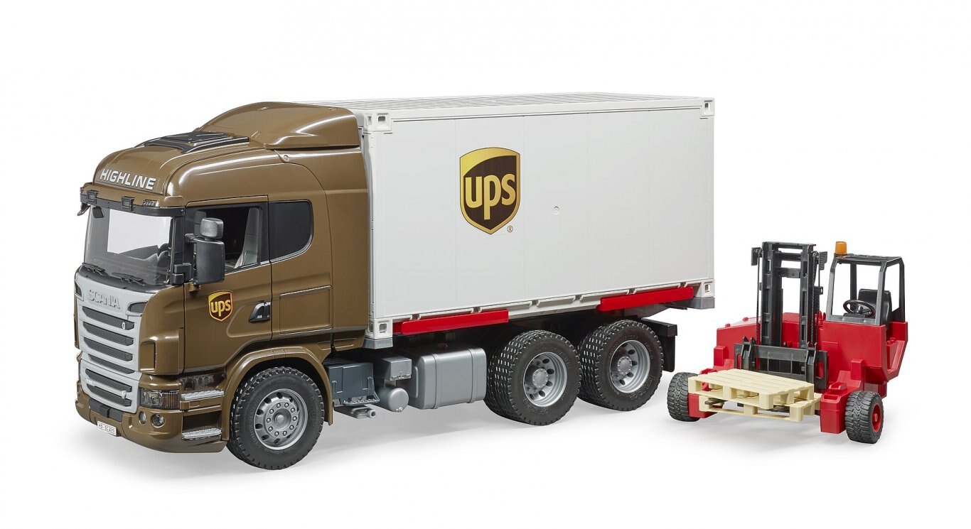 SCANIA R SERIES UPS TRUCK W FORKLIFT