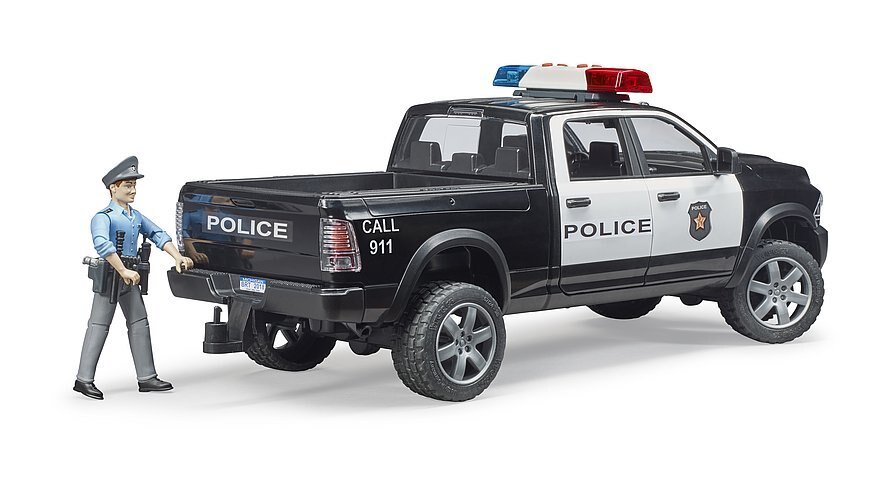RAM 2500 police pick up truck with police officer