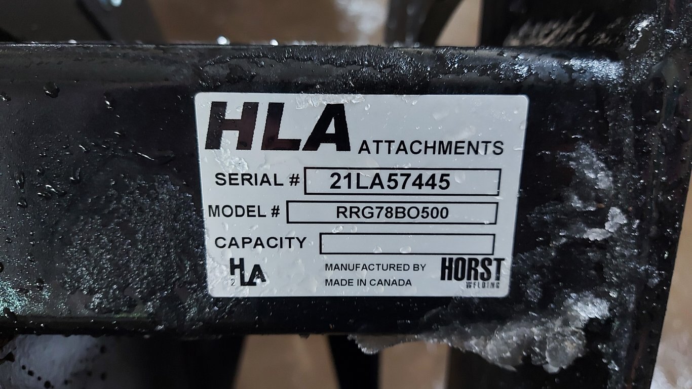NEW HLA RRG78 Root Rake with Grapple