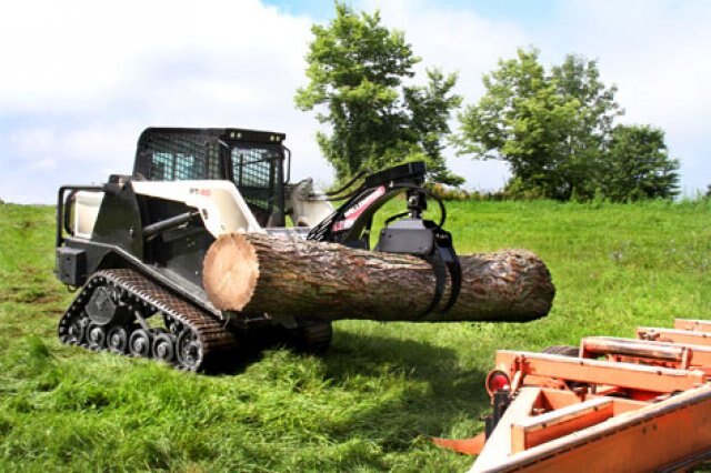 Log Grapples Skid Steer 360 Degree Hydraulic Rotation LXG430R Wallenstein