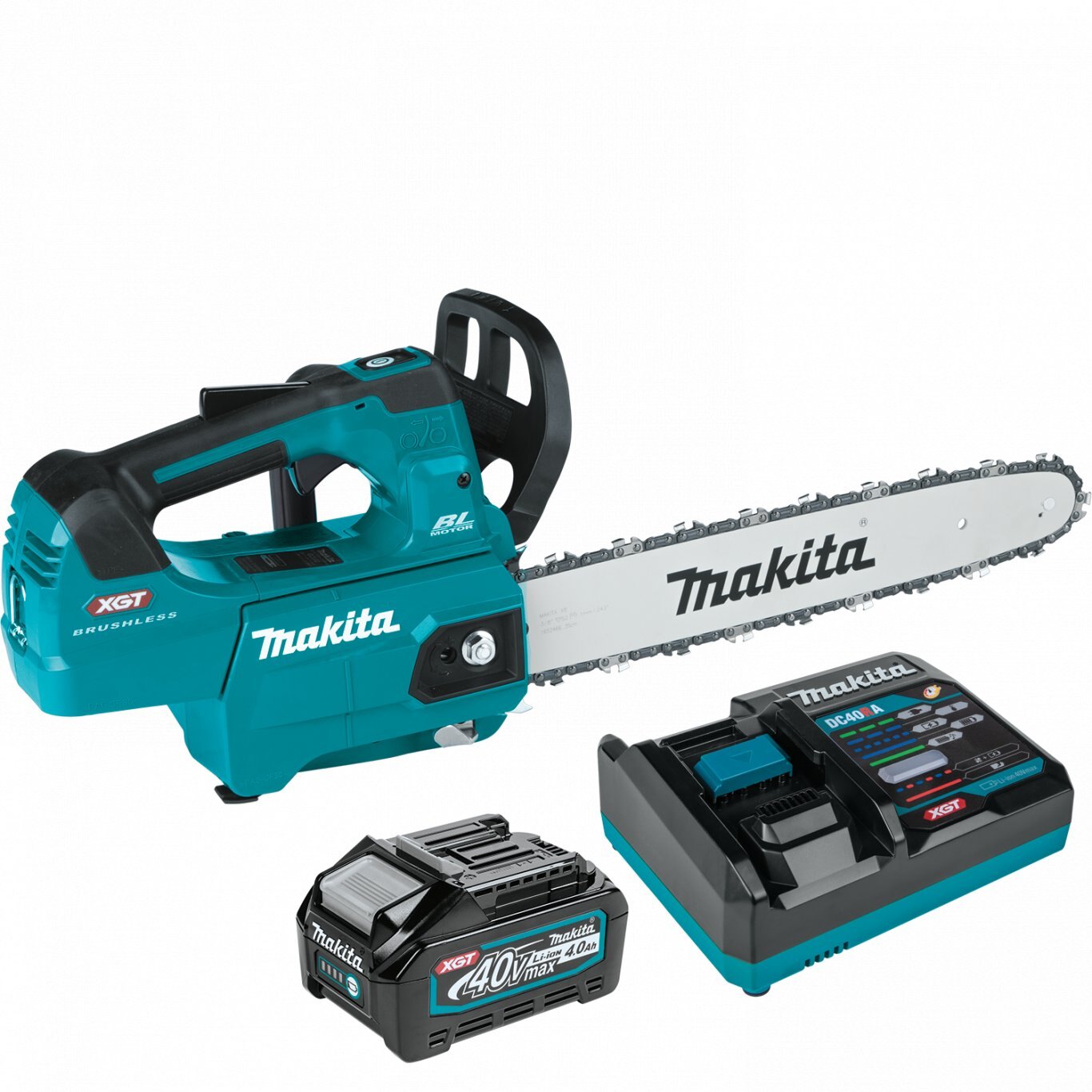 Makita 40V max XGT® Brushless Cordless 14 Top Handle Chain Saw Kit (4.0Ah)