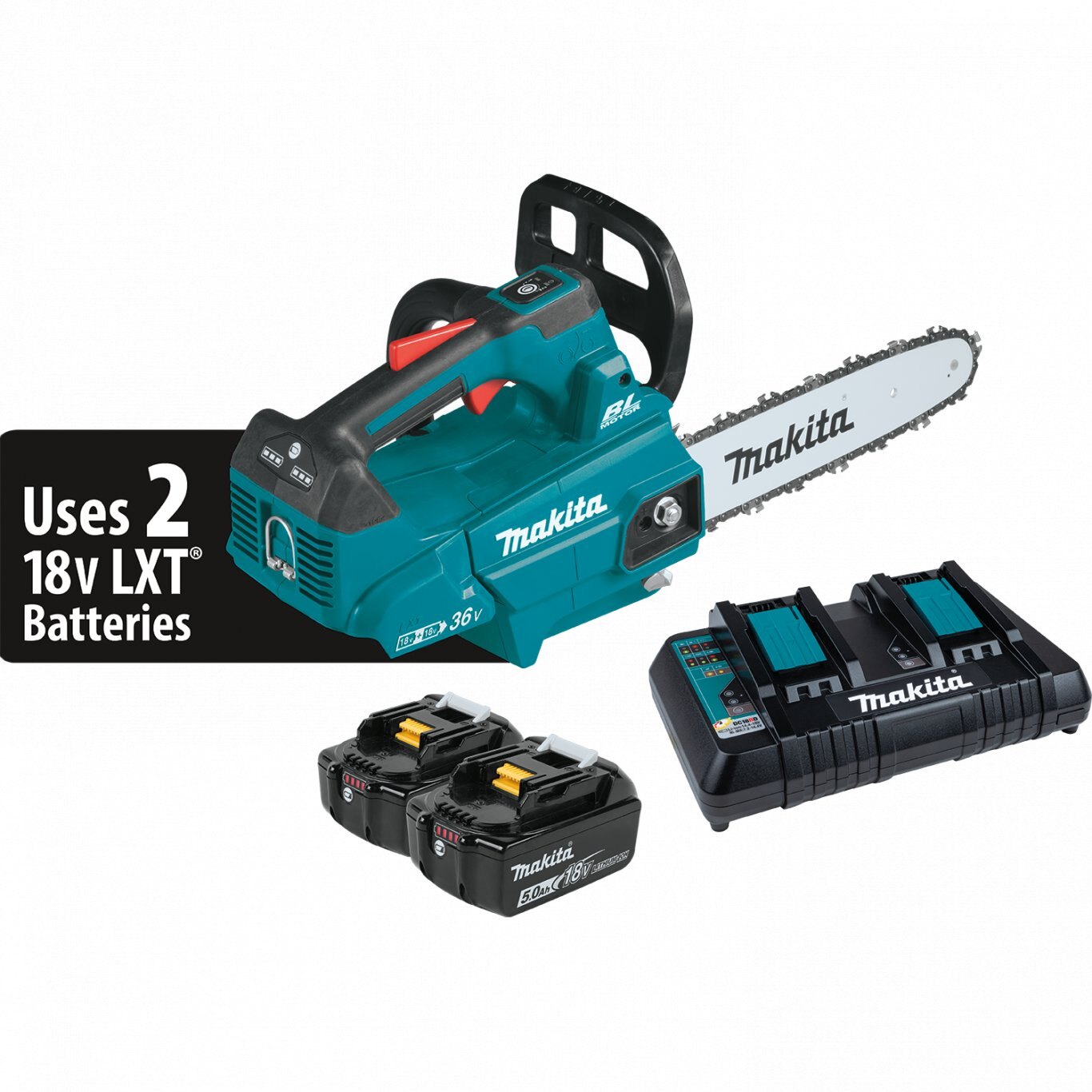 Makita 36V (18V X2) LXT® Brushless 16 Top Handle Chain Saw, Tool Only