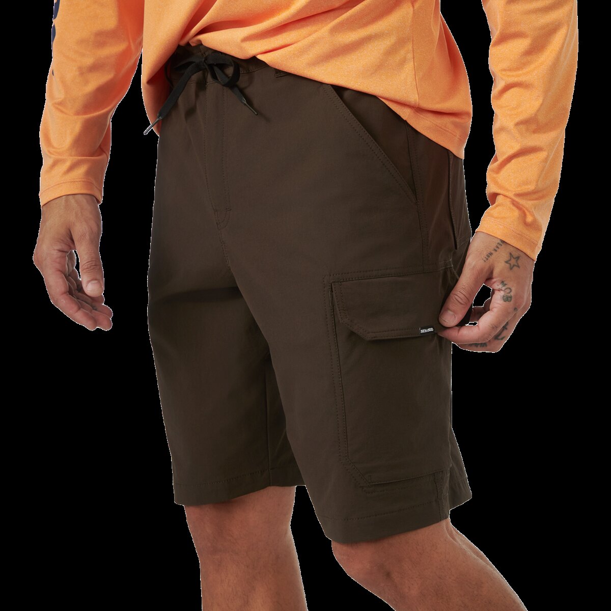 Men's Adventure Cargo Shorts S Brown