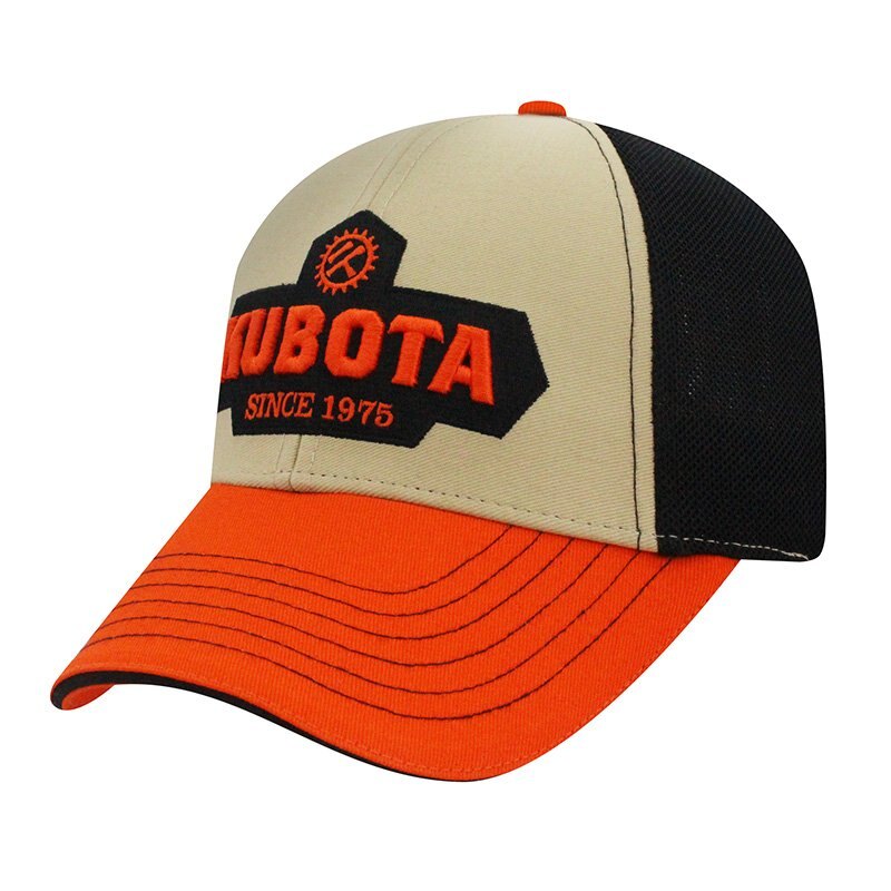 Kubota Limited Edition Drummond's 45th Anniversary Black, Yellow and Orange Hat