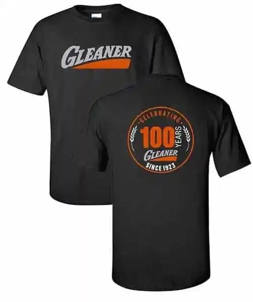 Gleaner 100th Anniversary Black Shirt Small
