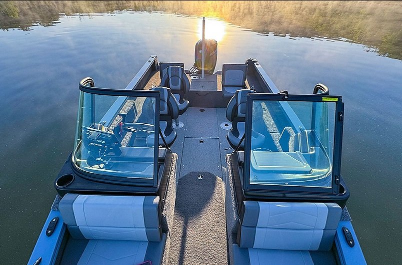 2026 Lowe Boats FS1875 Two Tone Black Base w/ Candy Apple Red Accent