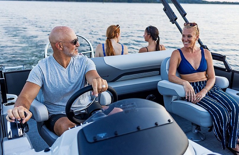 2026 Lowe Boats SS 230 DV Gray Upholstery with Monochrome Accents