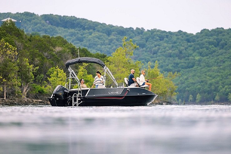 2026 Lowe Boats SD224 Black Exterior w/ Gray Furniture