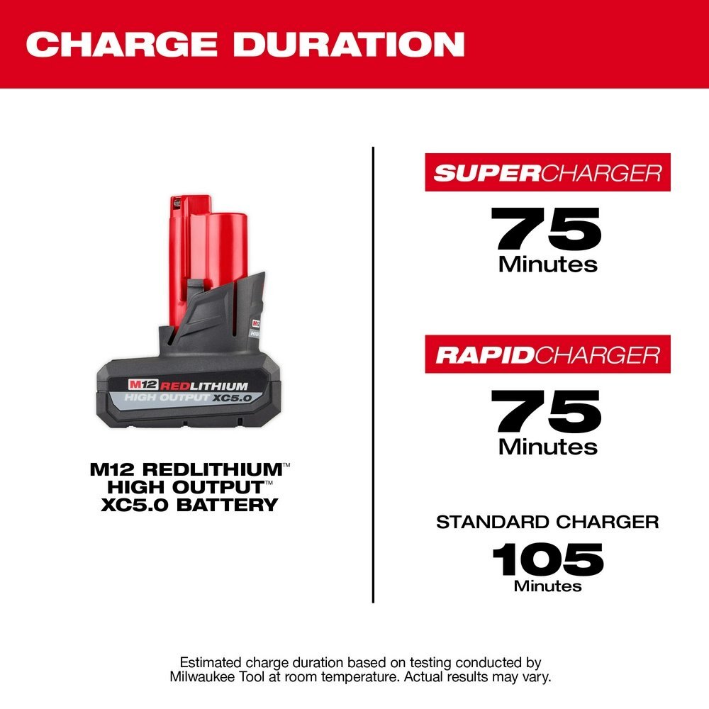 M12 REDLITHIUM™ HIGH OUTPUT™ XC5.0 Battery Pack