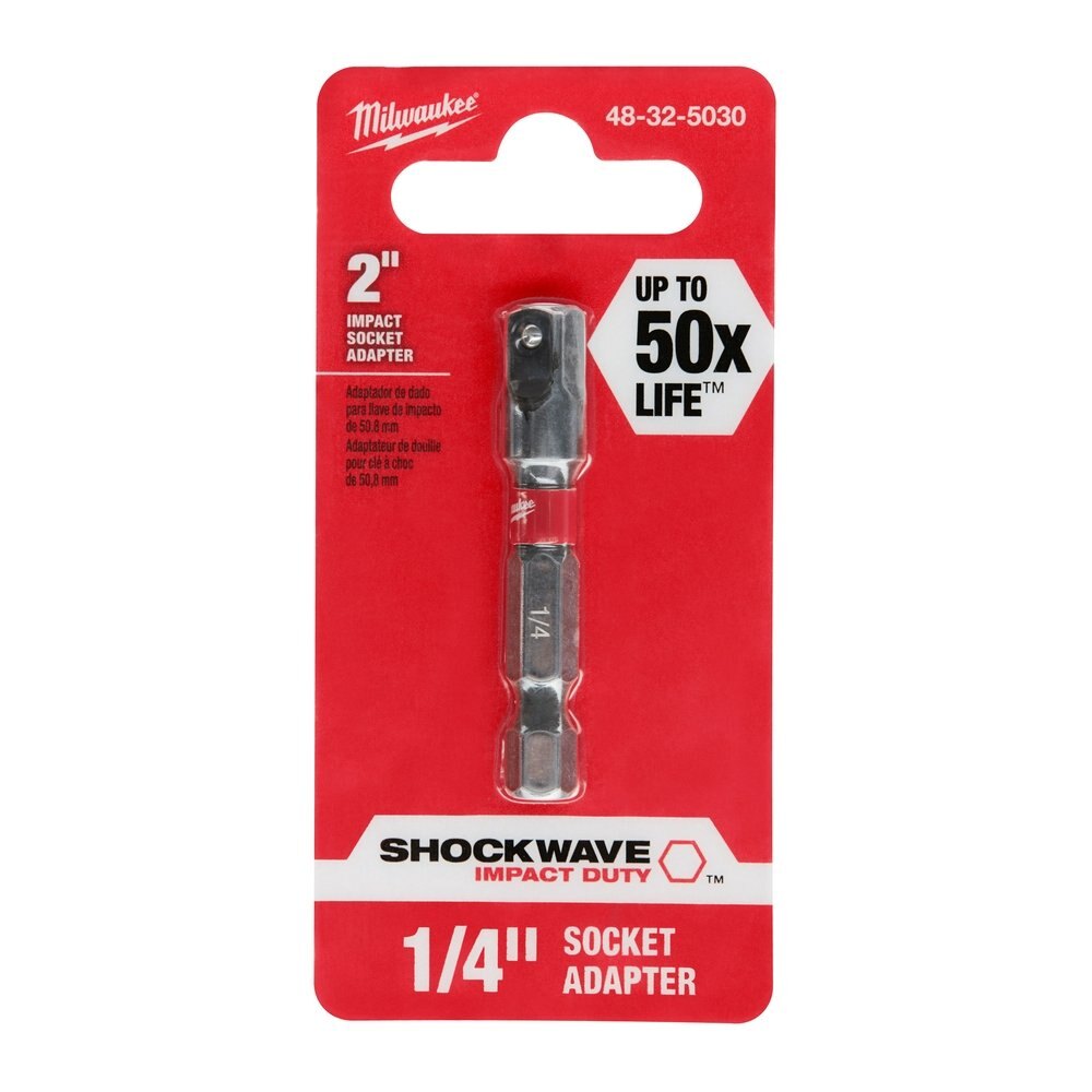 SHOCKWAVE™ 1/4 in. Hex Shank to 1/4 in. Socket Adapter