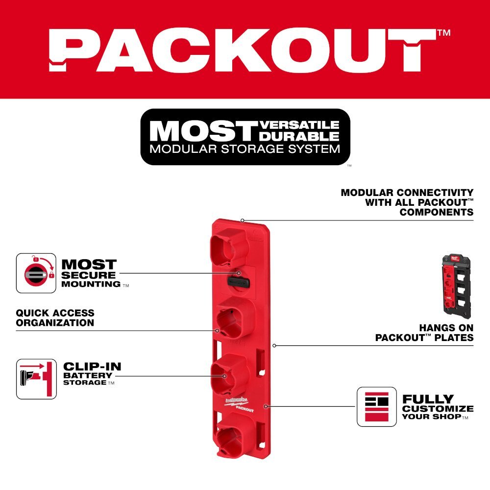 PACKOUT™ M12™ Battery Rack