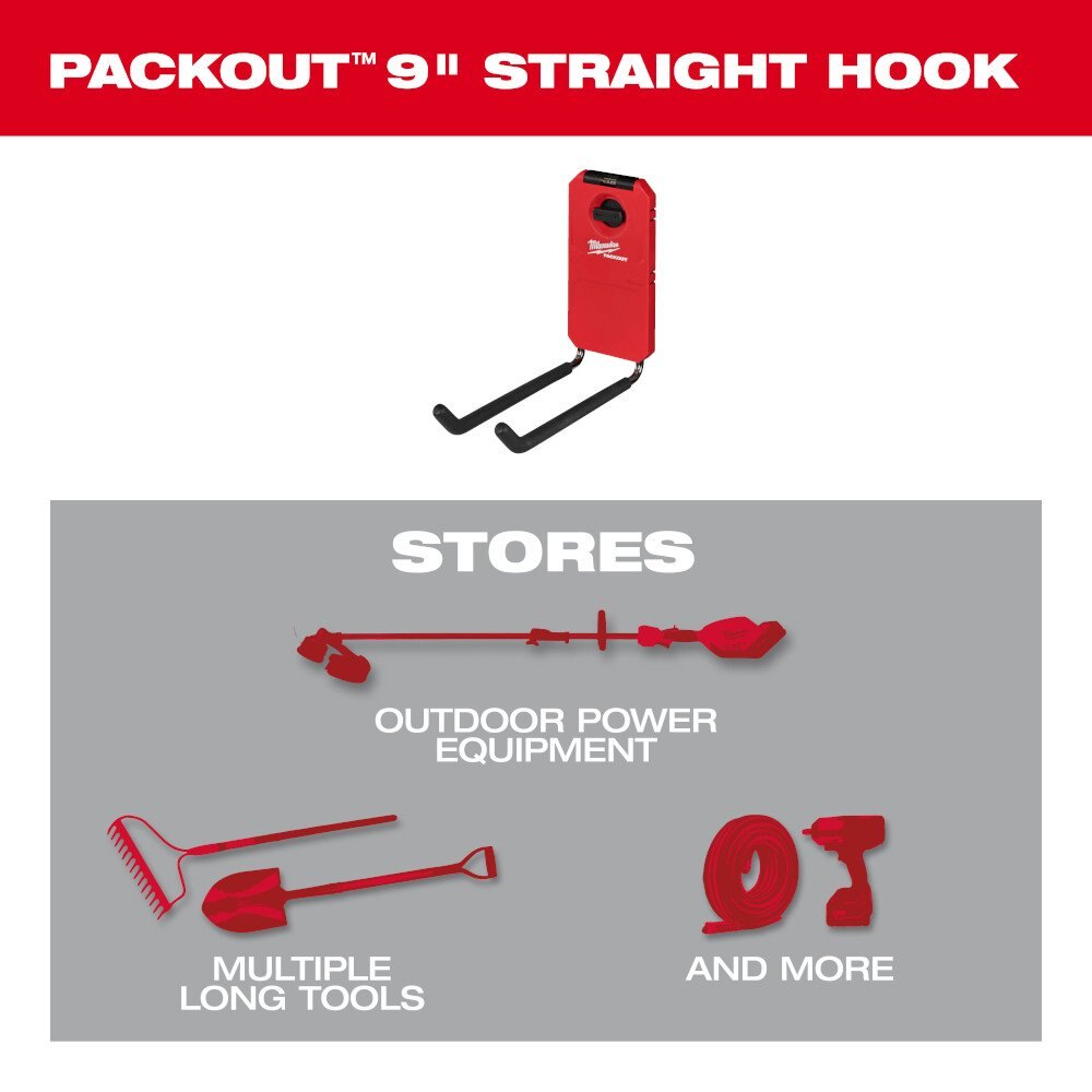 PACKOUT™ 9” Straight Hook