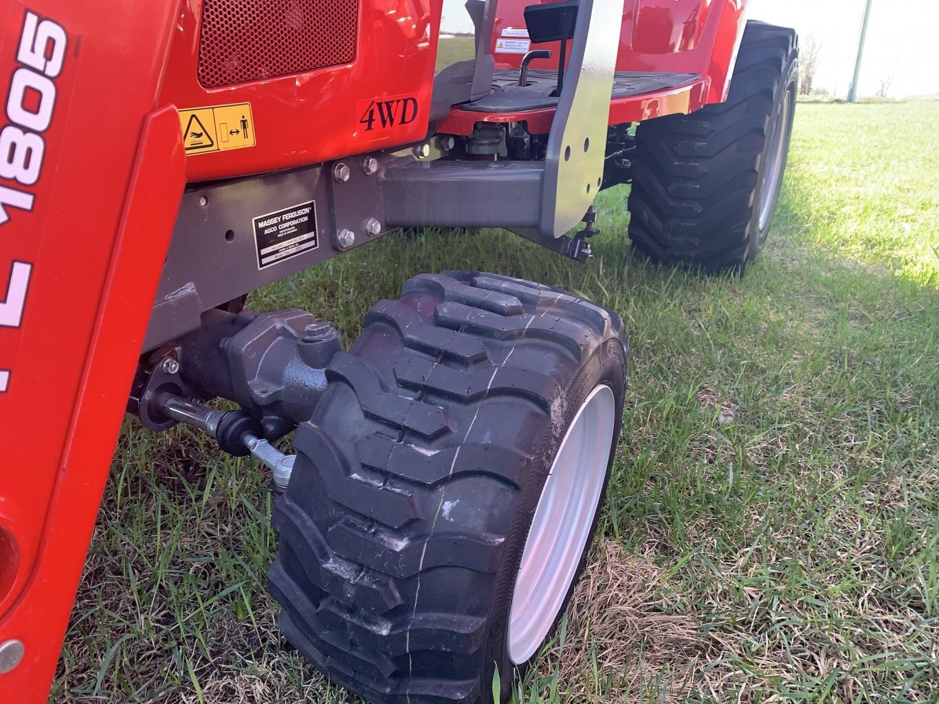Massey Ferguson GC1723EB Sub Compact with Backhoe and Loader on Industrial Tires