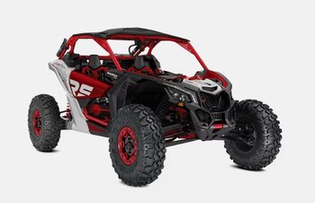 2024 Can Am MAVERICK X3 MAX X RS TURBO RR WITH SMART SHOX fiery red hyper silver