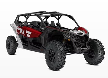 2024 Can Am MAVERICK X3 MAX X DS TURBO RR fiery red hyper silver