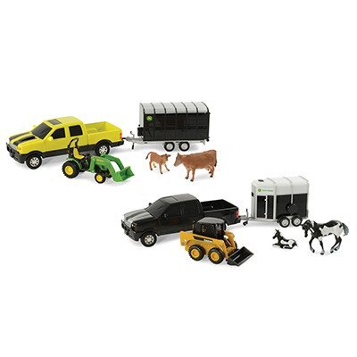 John Deere Pickup Animal Hauling Set1/32