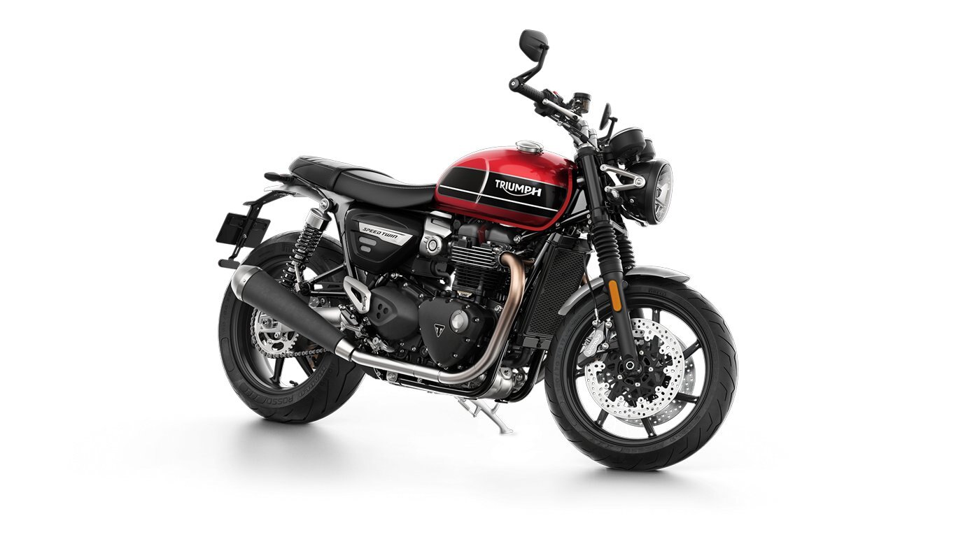 2021 Triumph Speed Twin Korosi Red & Storm Grey With Hand Painted Graphite Coachline