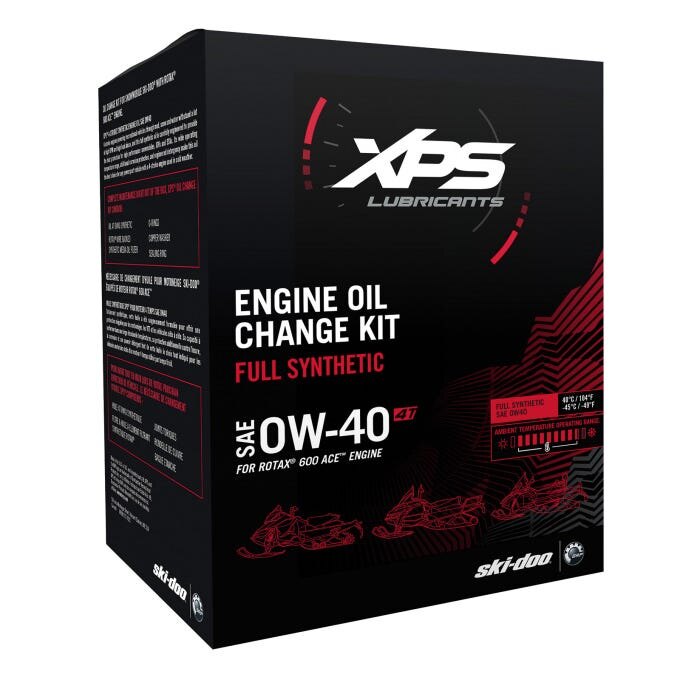 0W 40 Synthetic Oil Change Kit for Ski Doo Rotax 600 ACE Engine
