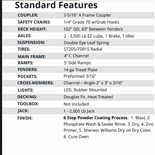 2026 7X14 UTILITY TRAILER, TANDEM AXLE, STEEL, BLACK, 7000GVWR 