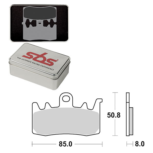 SBS DS 2 DUAL SINTER DYNAMIC RACING CONCEPT PAD (6410900106)