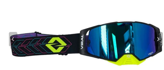 VIRAL GOGGLES WORKS 22 SERIES *BLACK NEON* by Viral Goggles