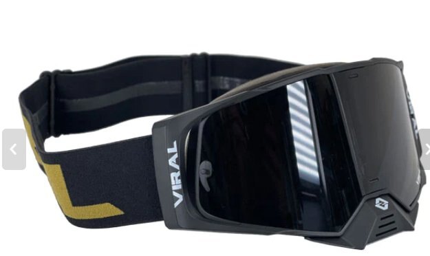 VIRAL GOGGLES WORKS 22 SERIES *GOLD* by Viral Goggles Clear