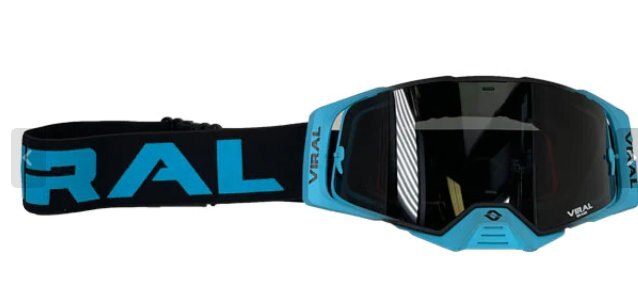 VIRAL GOGGLES WORKS 22 SERIES *CYAN* by Viral Goggles Clear