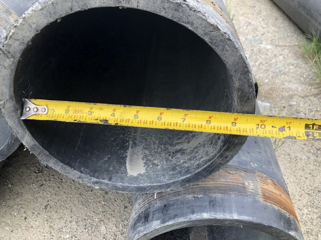 Qty of 10 Inch HDPE Pipe