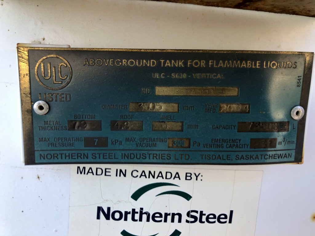 Northern Steel 73500L Diesel Fuel Tank