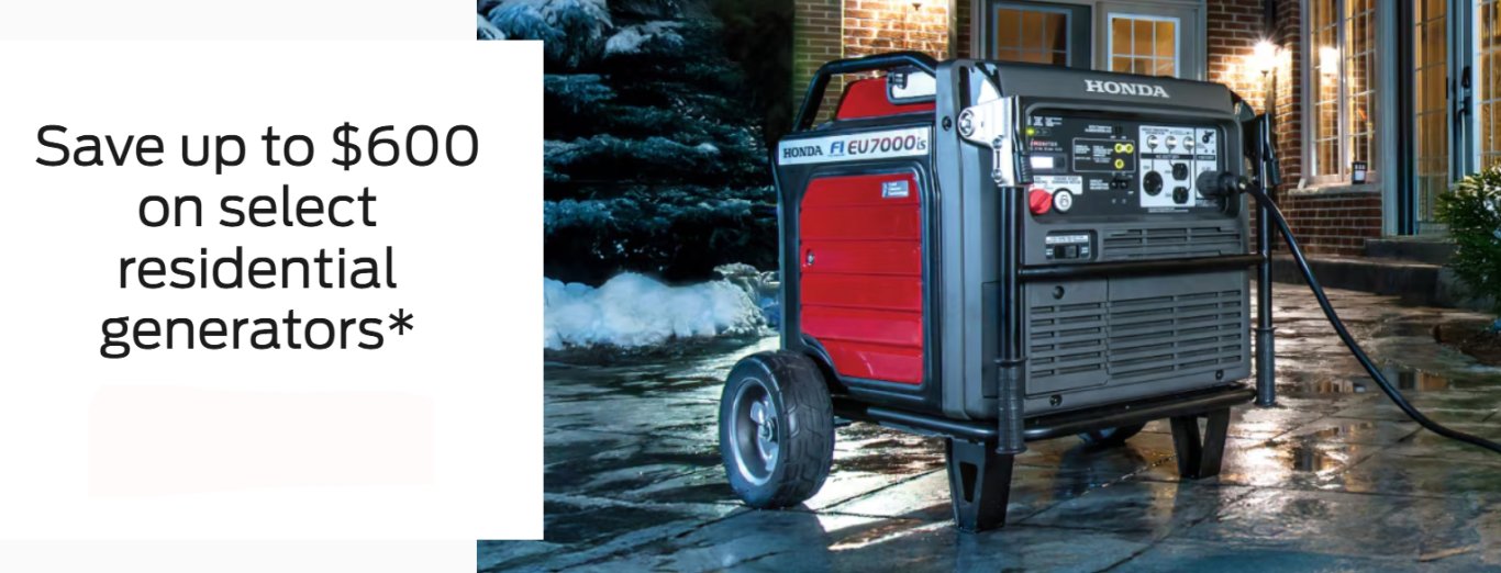 Save up to $600 on select residential generators*
