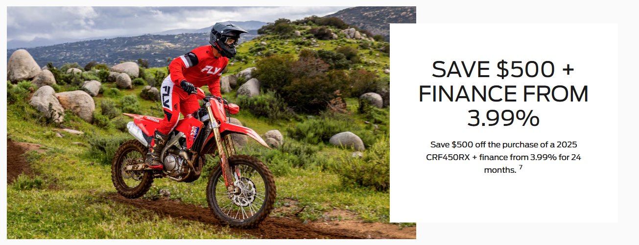 2025 CRF450RX Offer