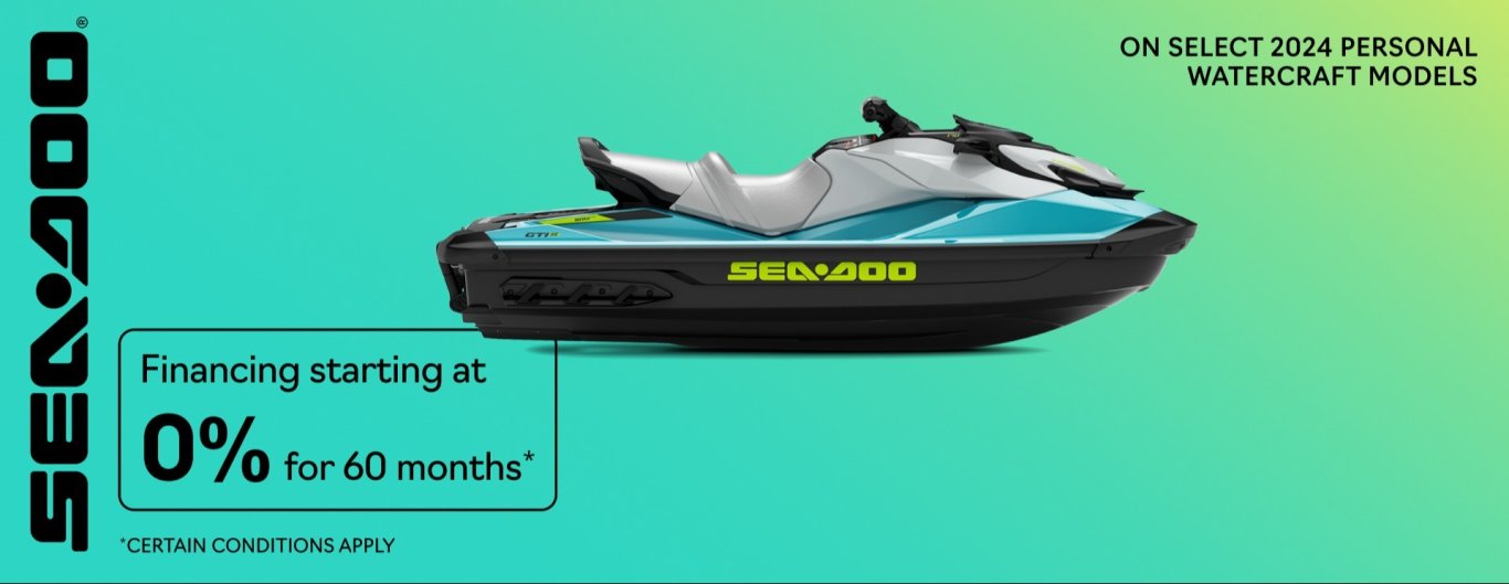 Sea Doo Financing starting at 0% for 60 months*