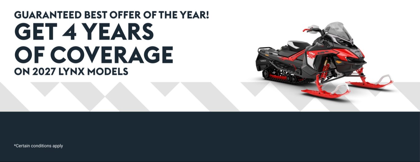 Get 4 years of coverage on 2027 LYNX modes