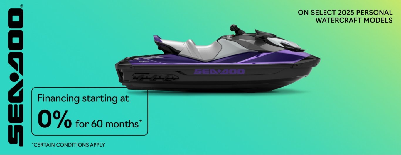 Sea Doo Financing starting at 0% for 60 months*