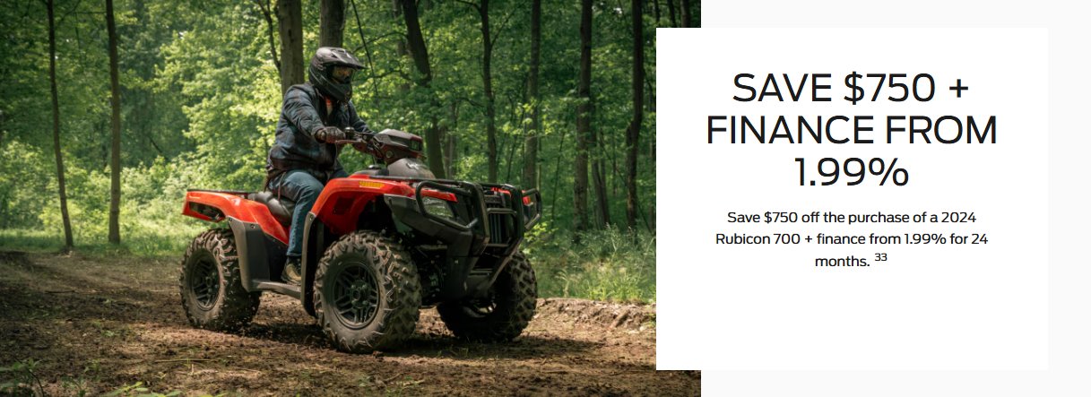 2024 Rubicon 700 Offer