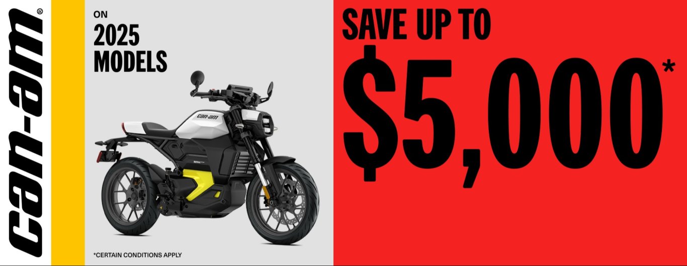 Can Am Motorcycles économise jusqu'à 5 000 $ sur certains modèles 2025