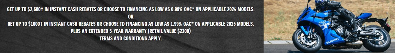 MOTORCYCLE SPECIAL OFFERS