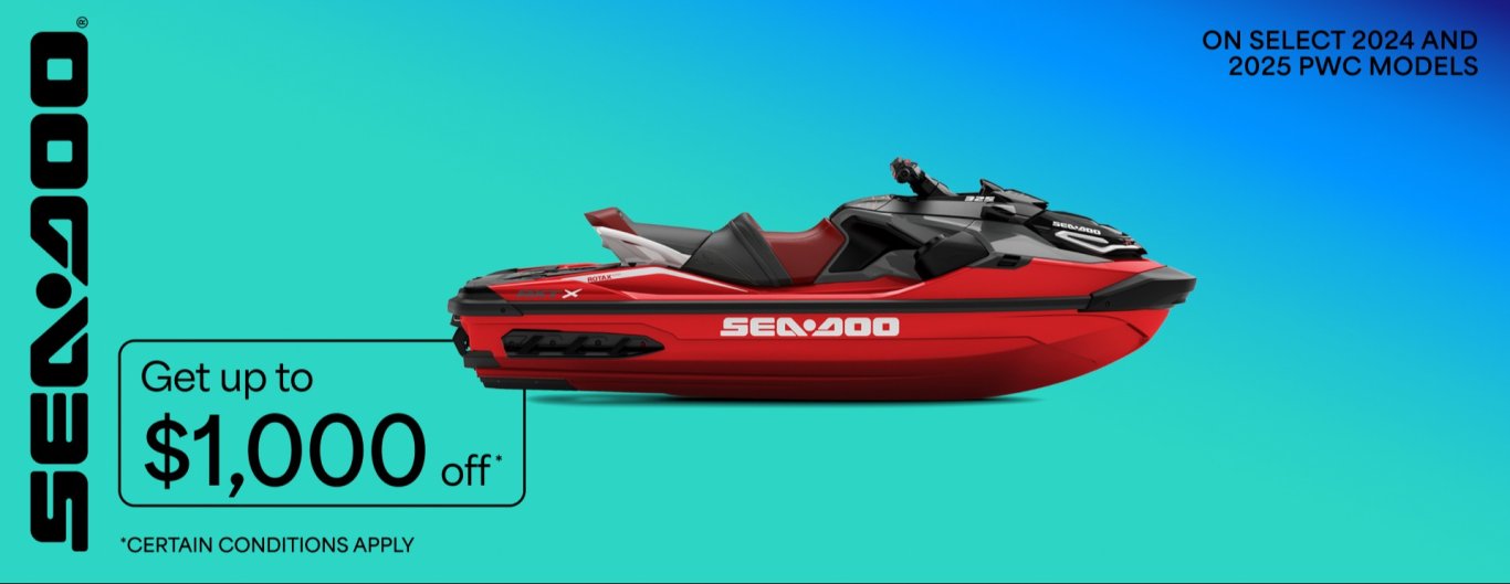 Sea Doo Obtenez jusqu'à 1 000 $ de rabais