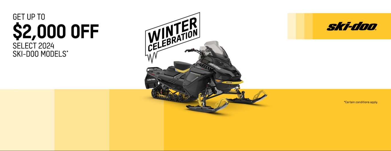 Get up to $2,000 off select 2024 ski doo models