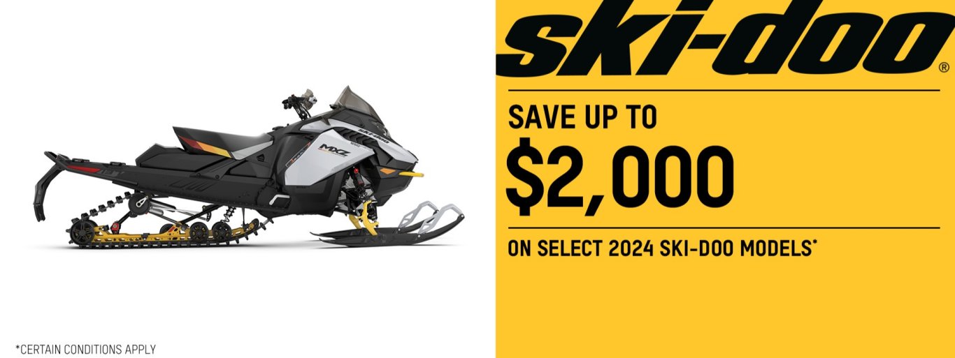 Get up to $2,000 off select 2024 ski doo models