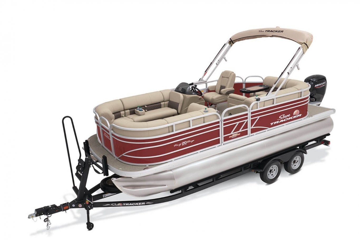 Sun Tracker Party Barge® with 60HP Mercury 4 Stroke ELPT