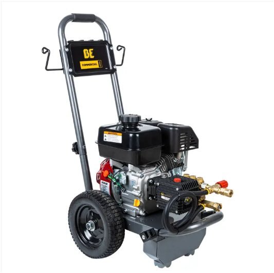 BE Power 2,500 PSI 3.0 GPM Gas Pressure Washer with KOHLER SH270 Engine and Triplex Pump