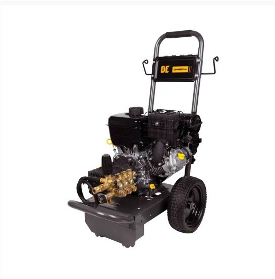 BE Power 4,400 PSI 4.0 GPM Gas Pressure Washer with Vanguard 400 engine and General Triplex Pump