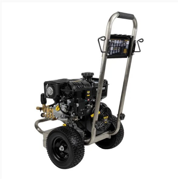 BE Power 4,400 PSI 4.0 GPM Gas Pressure Washer with Vanguard 400 engine and AR Triplex Pump